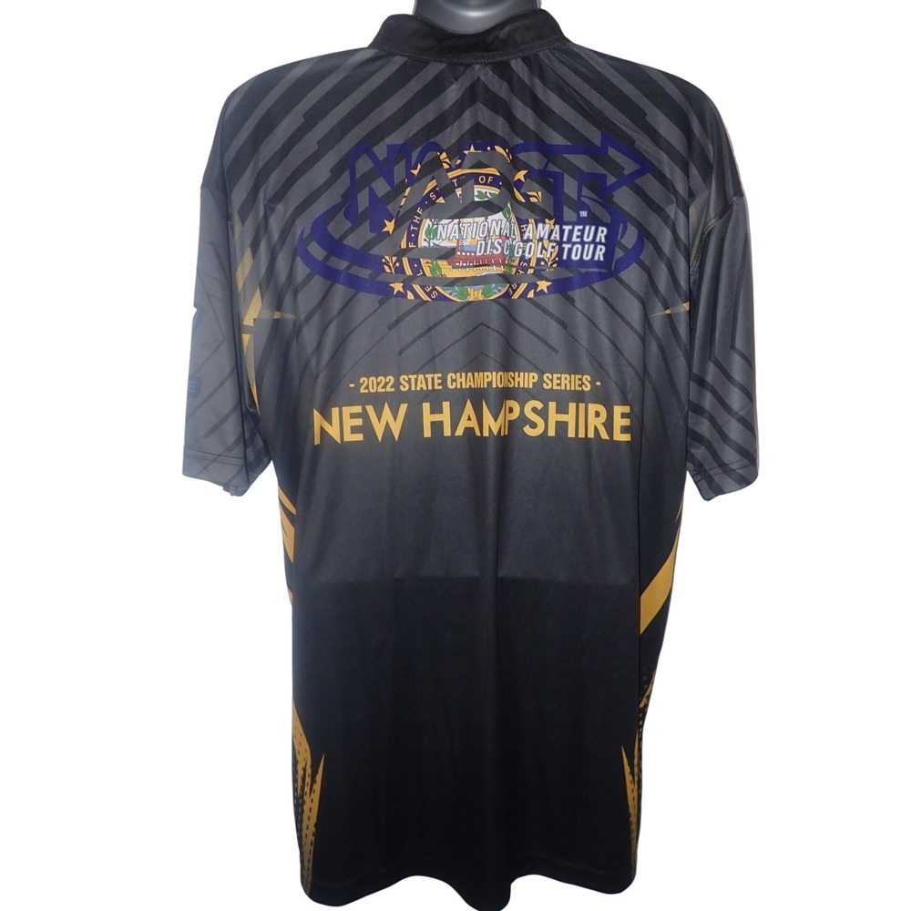 Ultimate Disc Golf 1/4 Zip Jersey Men 2XL NH State Championship National tour 22